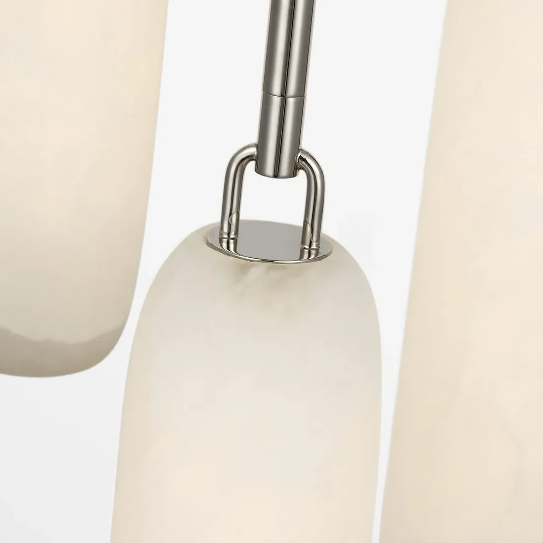 Formosa 3 Light Pendant - Polished Nickel, Alabaster