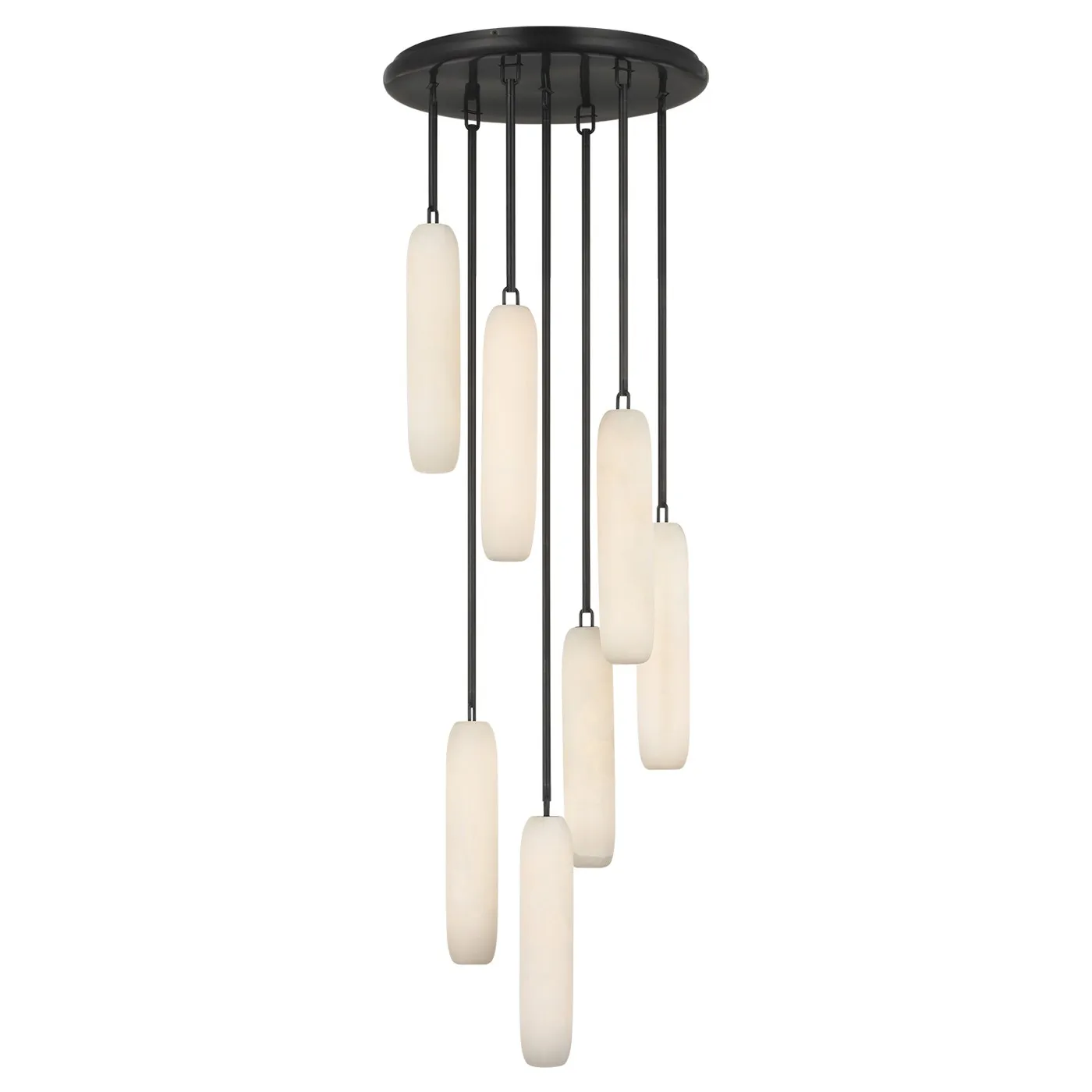 Formosa 7 Light Pendant - Bronze, Alabaster
