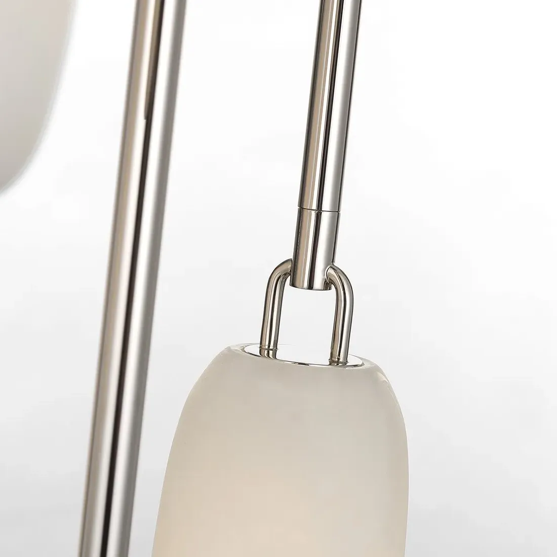 Formosa 7 Light Pendant - White Alabaster, Polished Nickel