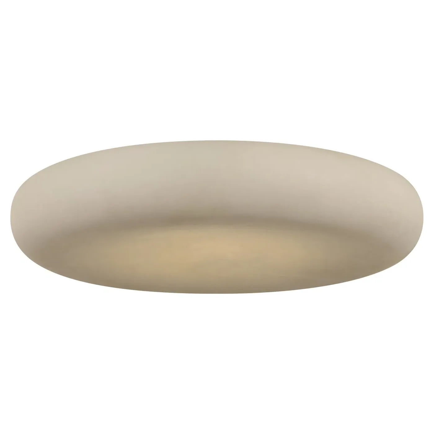 Formosa Round Flush Mount - Polished Nickel, Alabaster