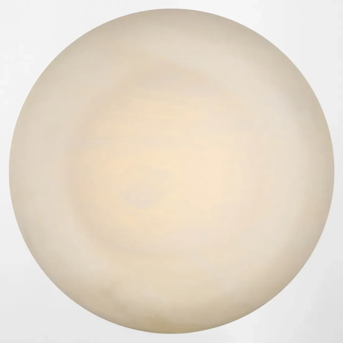 Formosa Round Flush Mount - Polished Nickel, Alabaster