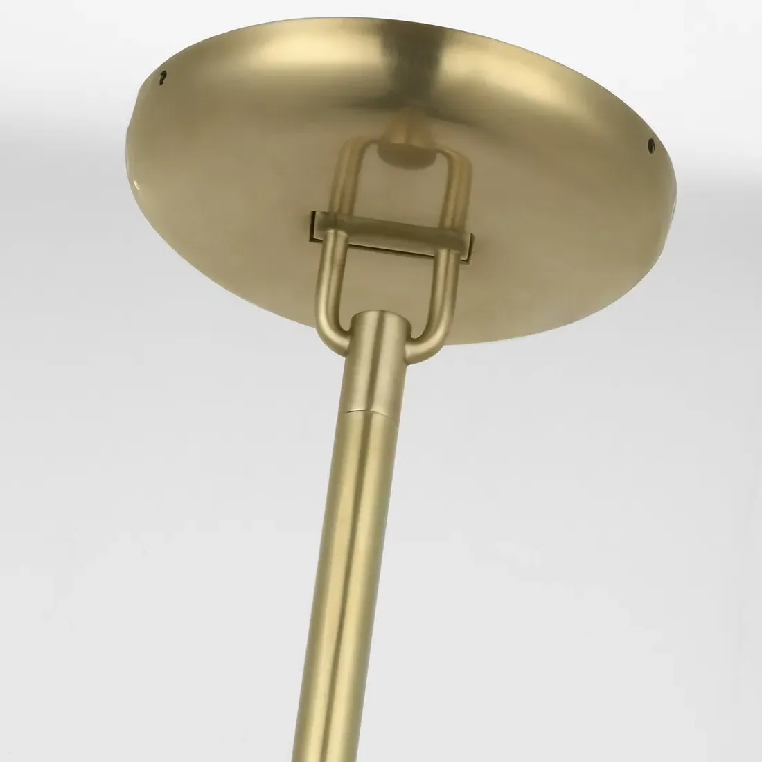 Formosa Single Pendant 11" - White Alabaster, Brass