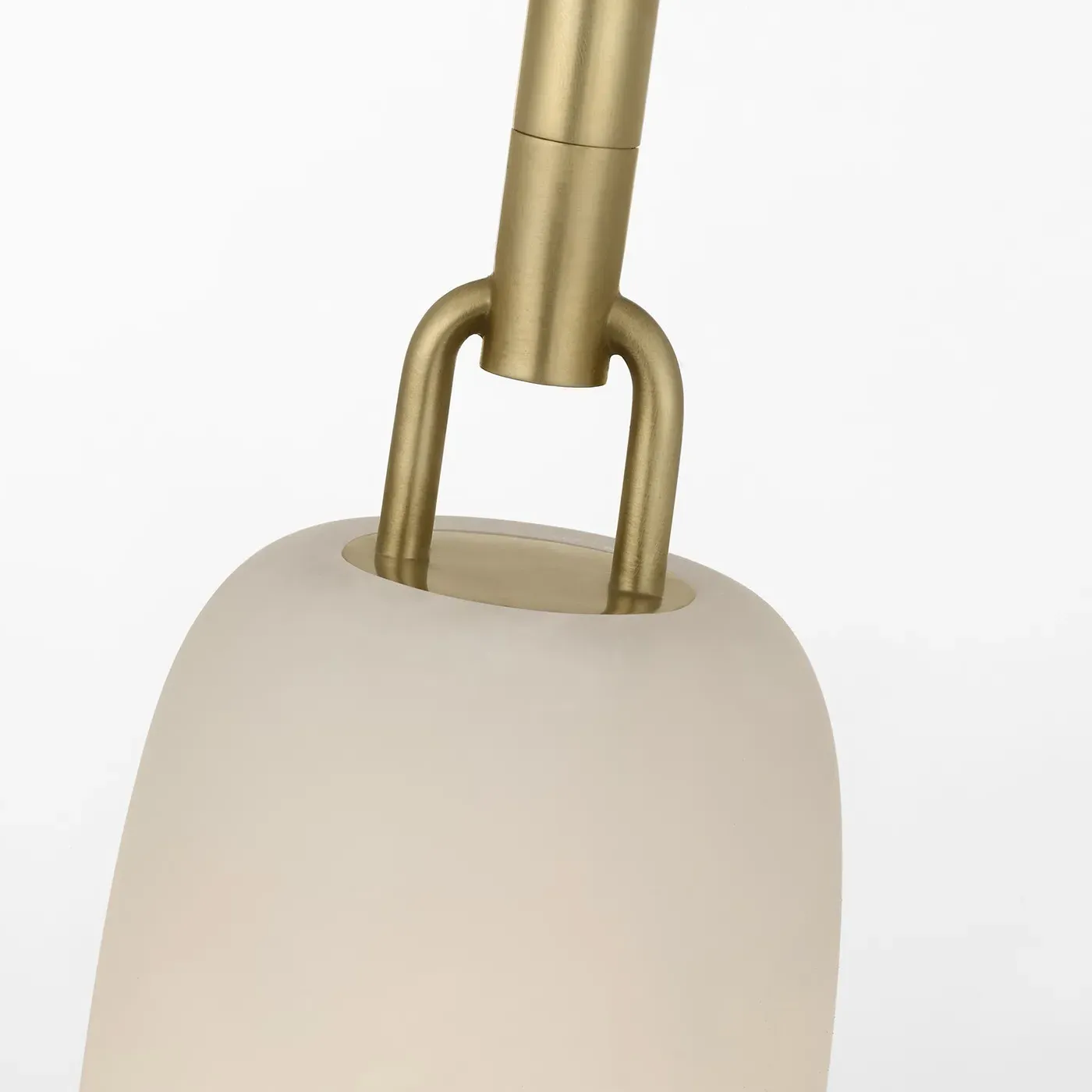 Formosa Single Pendant 11" - White Alabaster, Brass