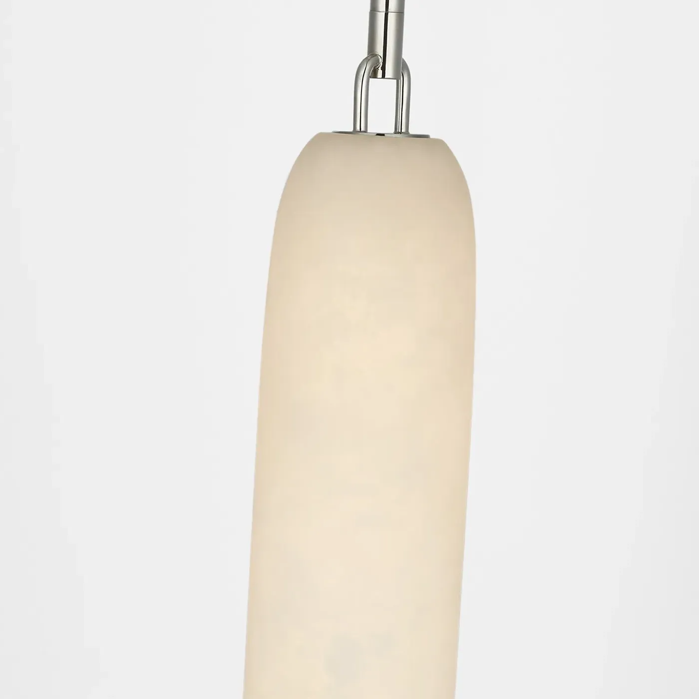Formosa Single Pendant Light - Polished Nickel, Alabaster