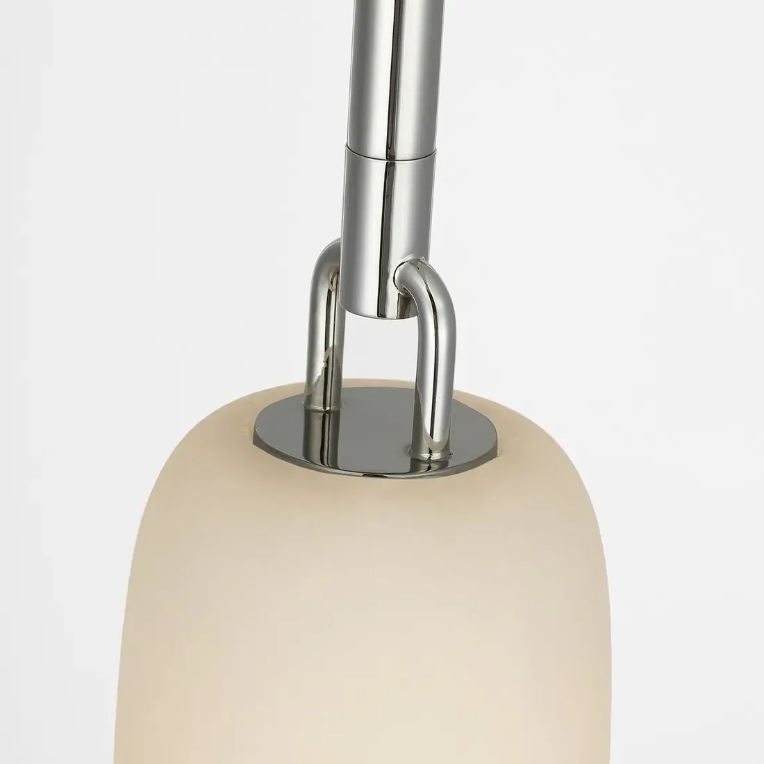 Formosa Single Pendant Light - Polished Nickel, Alabaster