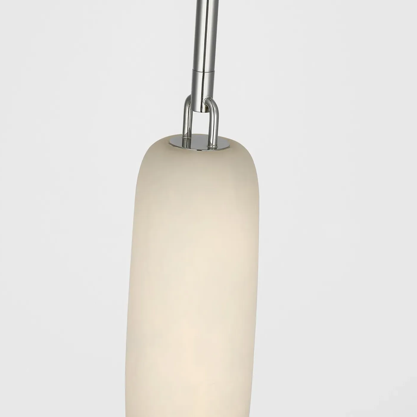 Formosa Single Pendant Light - Polished Nickel, Alabaster