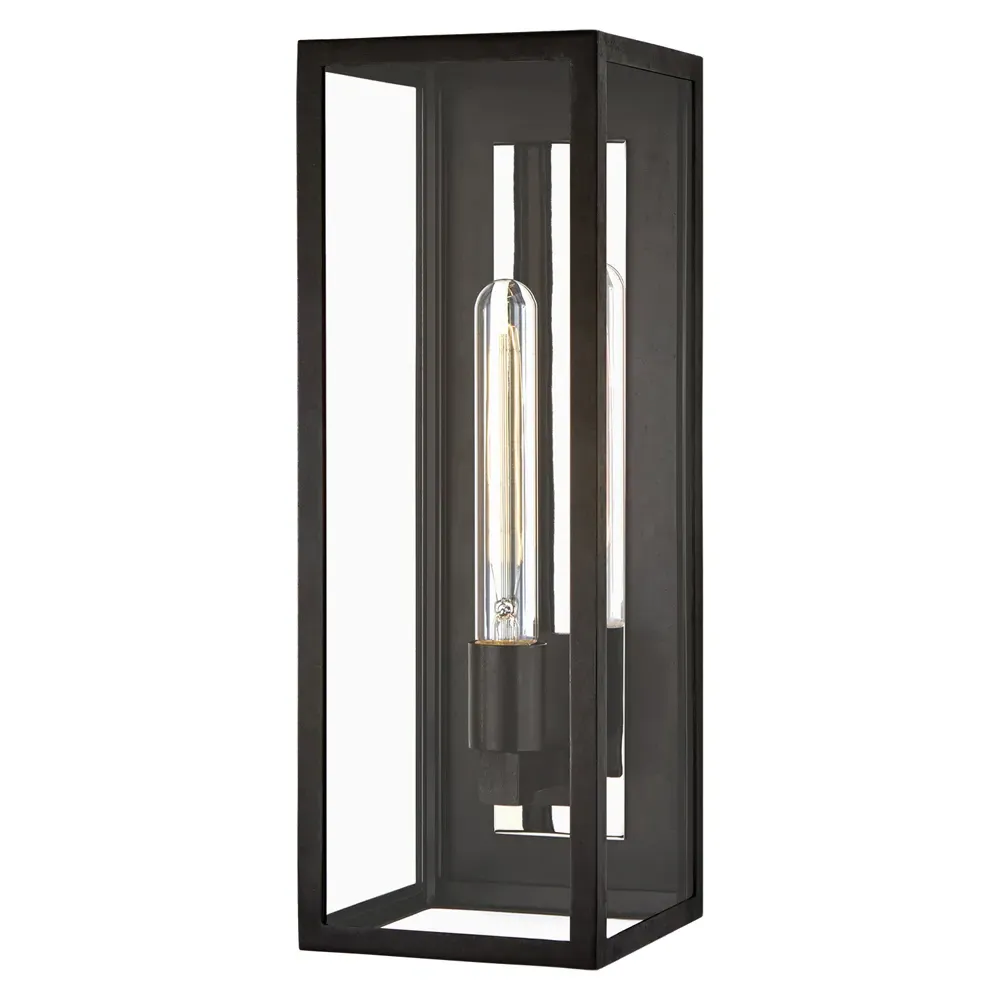 Fresno Large Outdoor Wall Lantern - Aged Iron, Metal