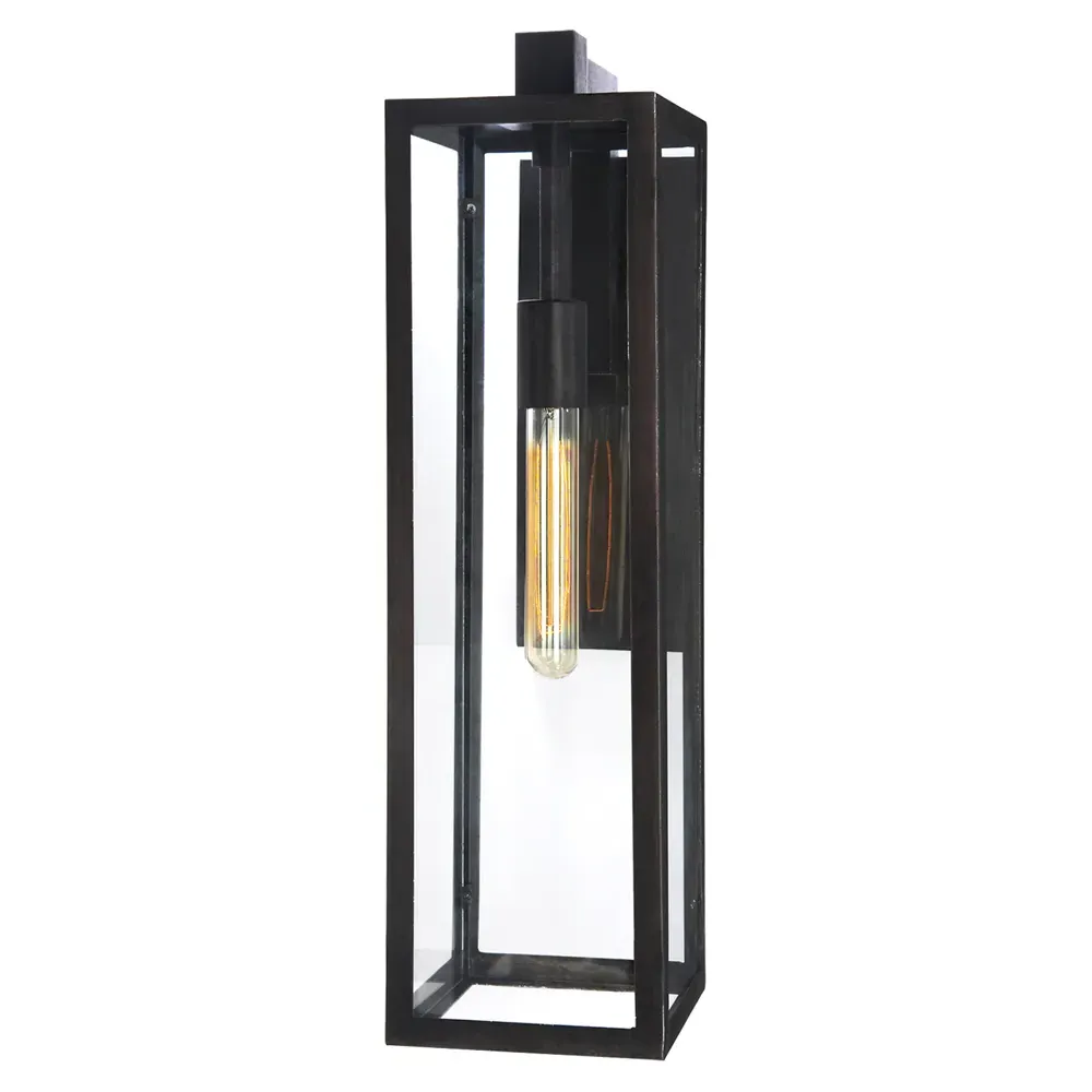 Fresno Long Outdoor Sconce - Black, Iron