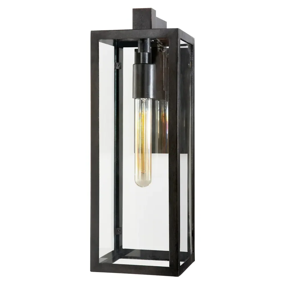 Fresno Medium Outdoor Sconce - Black, Iron