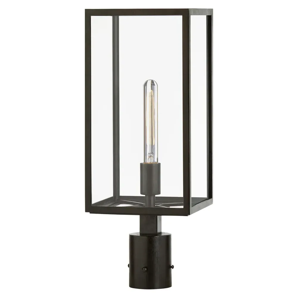 Fresno Outdoor Post Light - Black, Iron