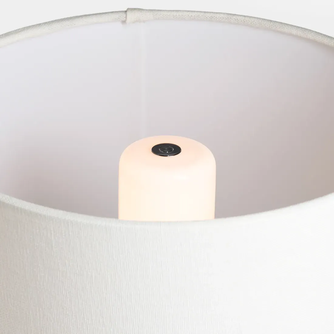 Gaios Cordless Table Lamp - Crackled Ivory, Ceramic