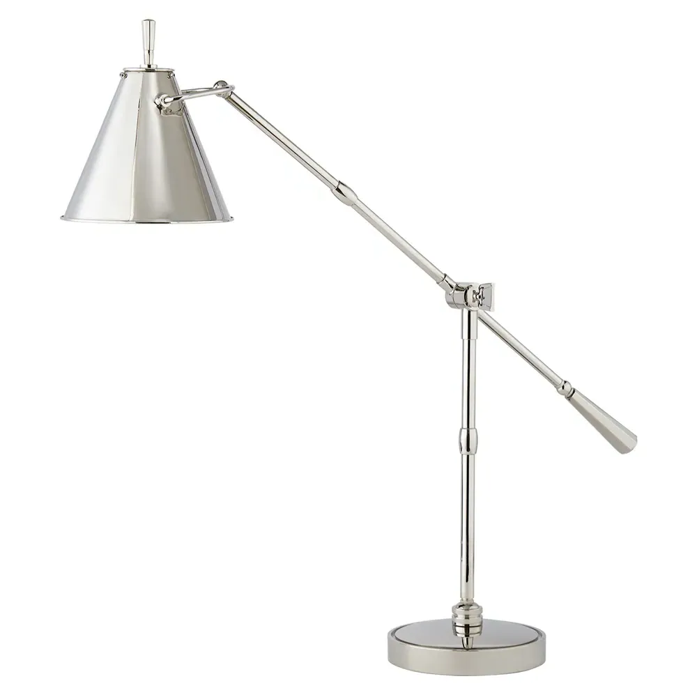 Goodman Desk Table Lamp - Polished Nickel, Metal image