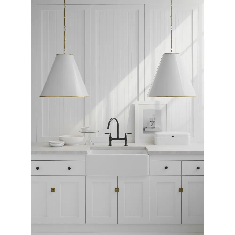 Goodman Large Pendant Light - Antique Brass, Metal