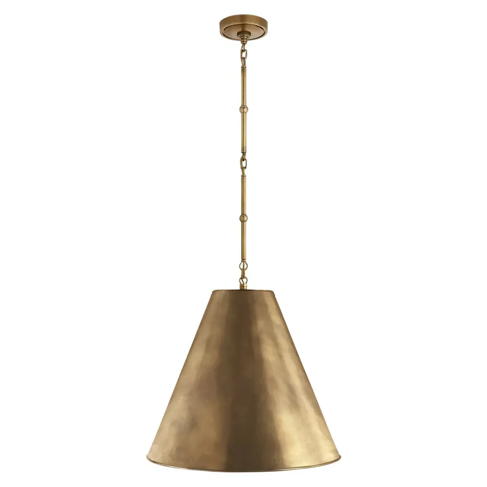 Goodman Medium Pendant Light - Antique Brass, Metal