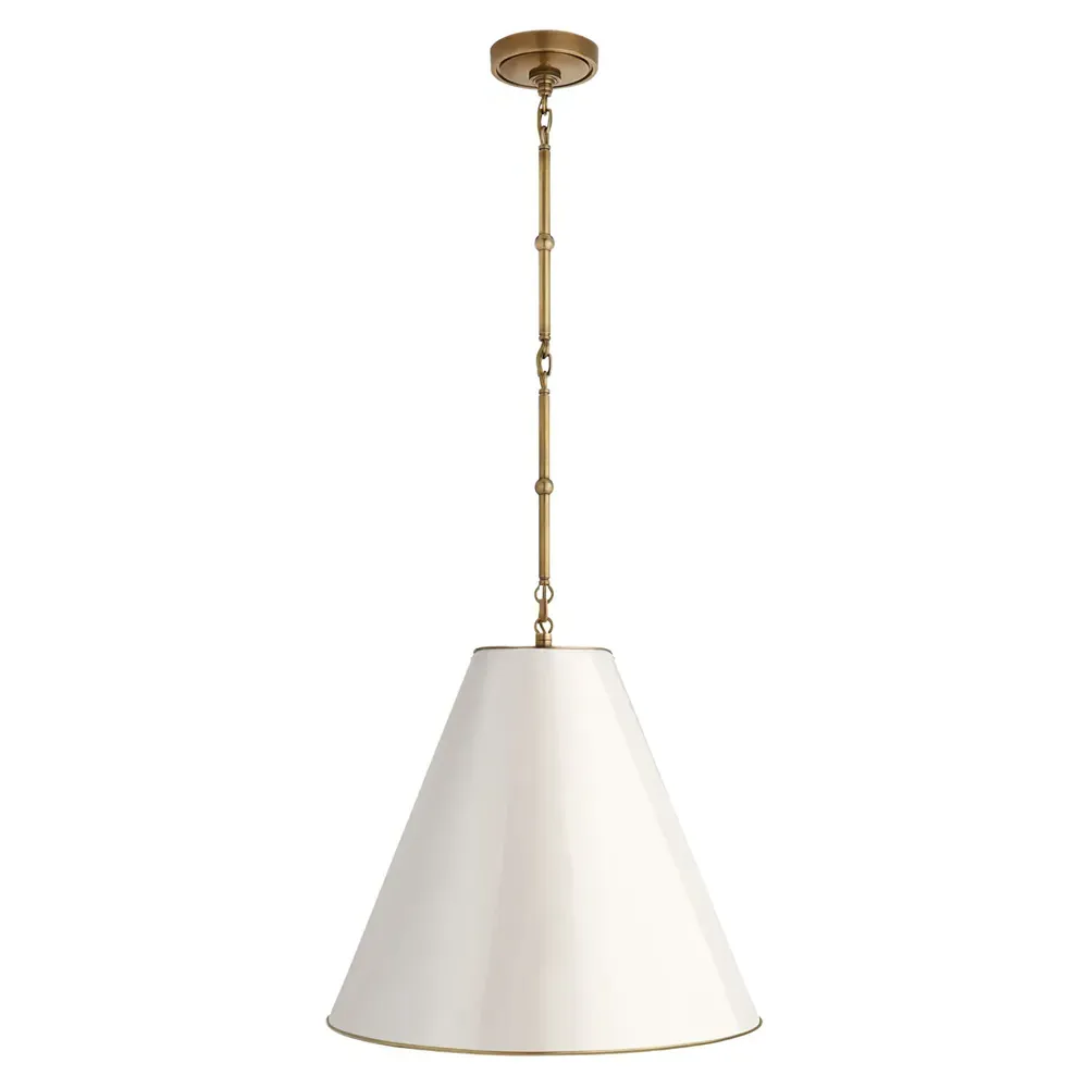 Goodman Medium Pendant Light - Antique Brass, Metal