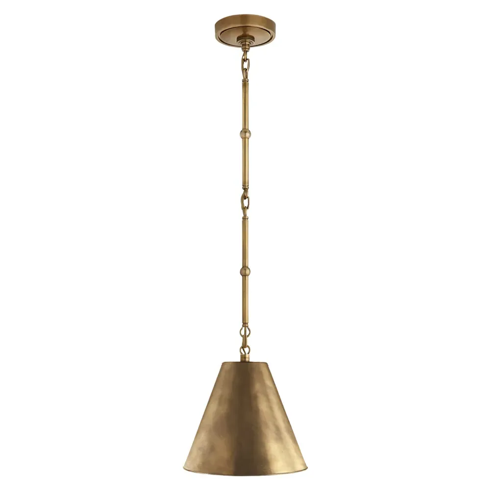 Goodman Petite Hanging Shade - Antique Brass, Metal