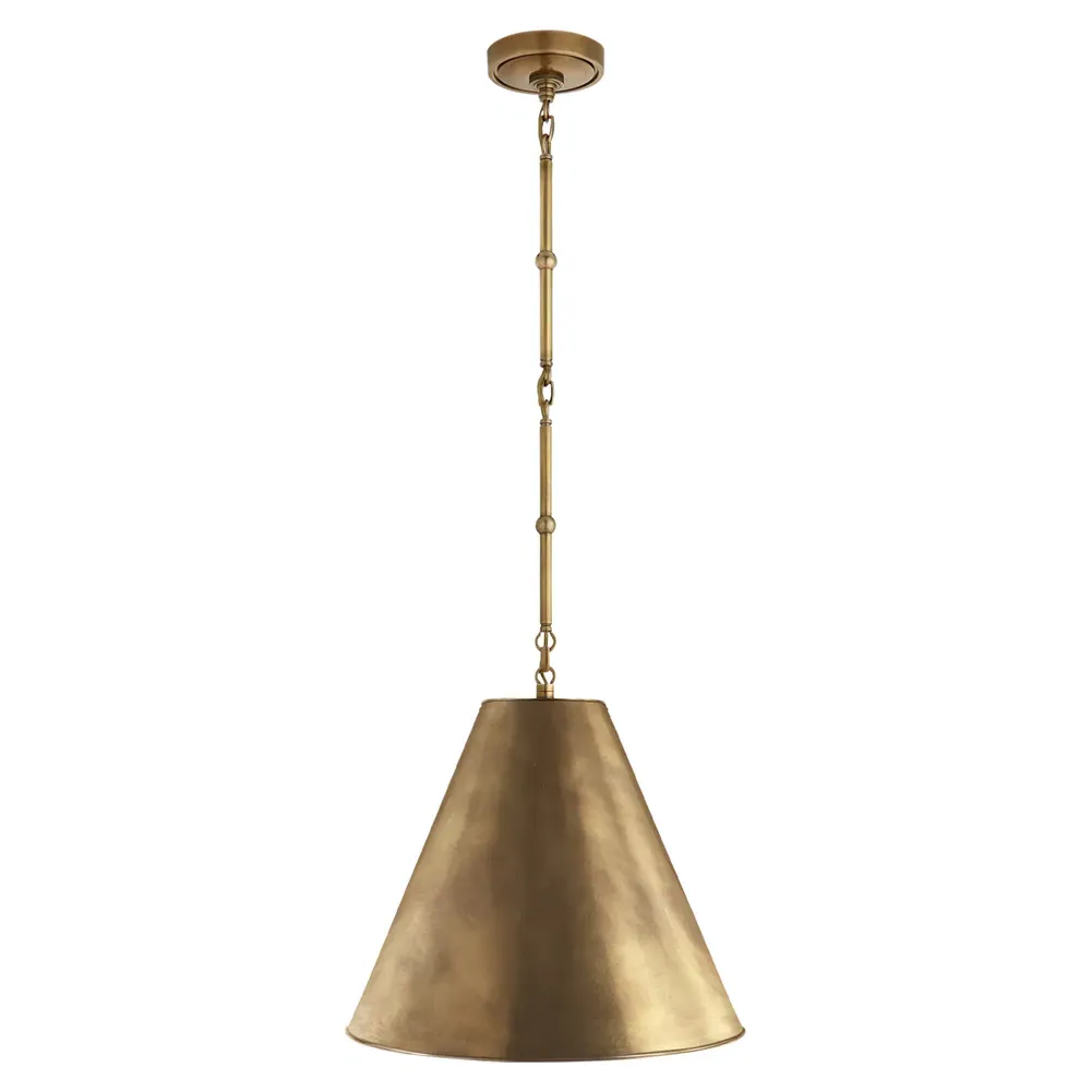 Goodman Small Pendant Light - Antique Brass, Metal