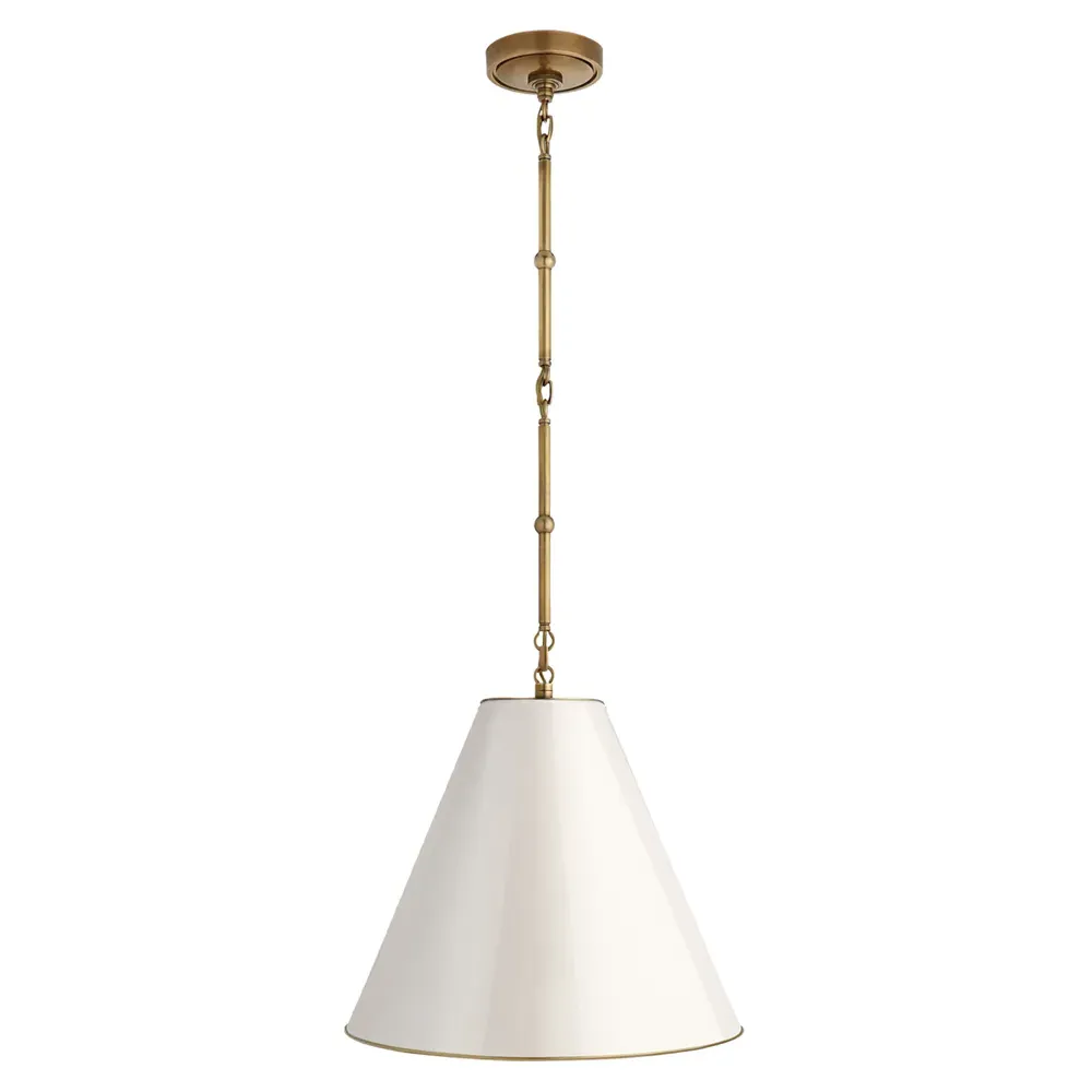 Goodman Small Pendant Light - Antique Brass, Metal image