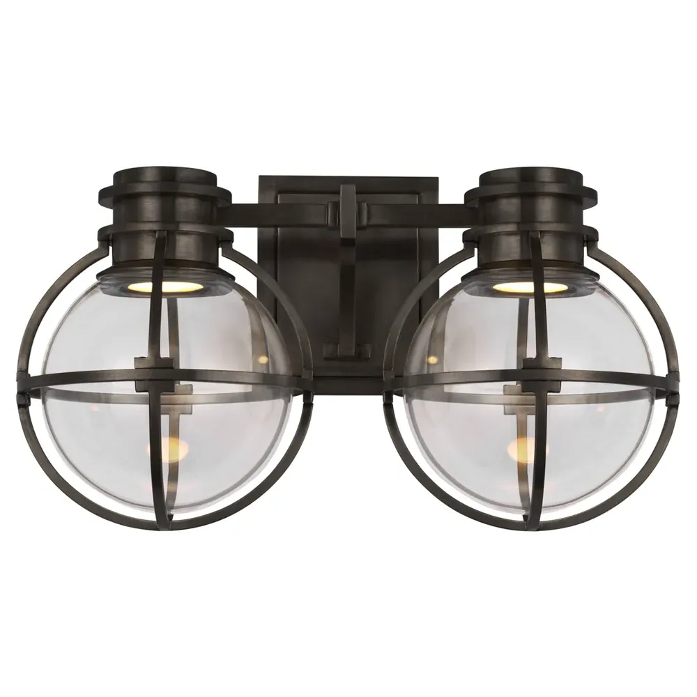 Gracie Double Sconce - Bronze, Metal