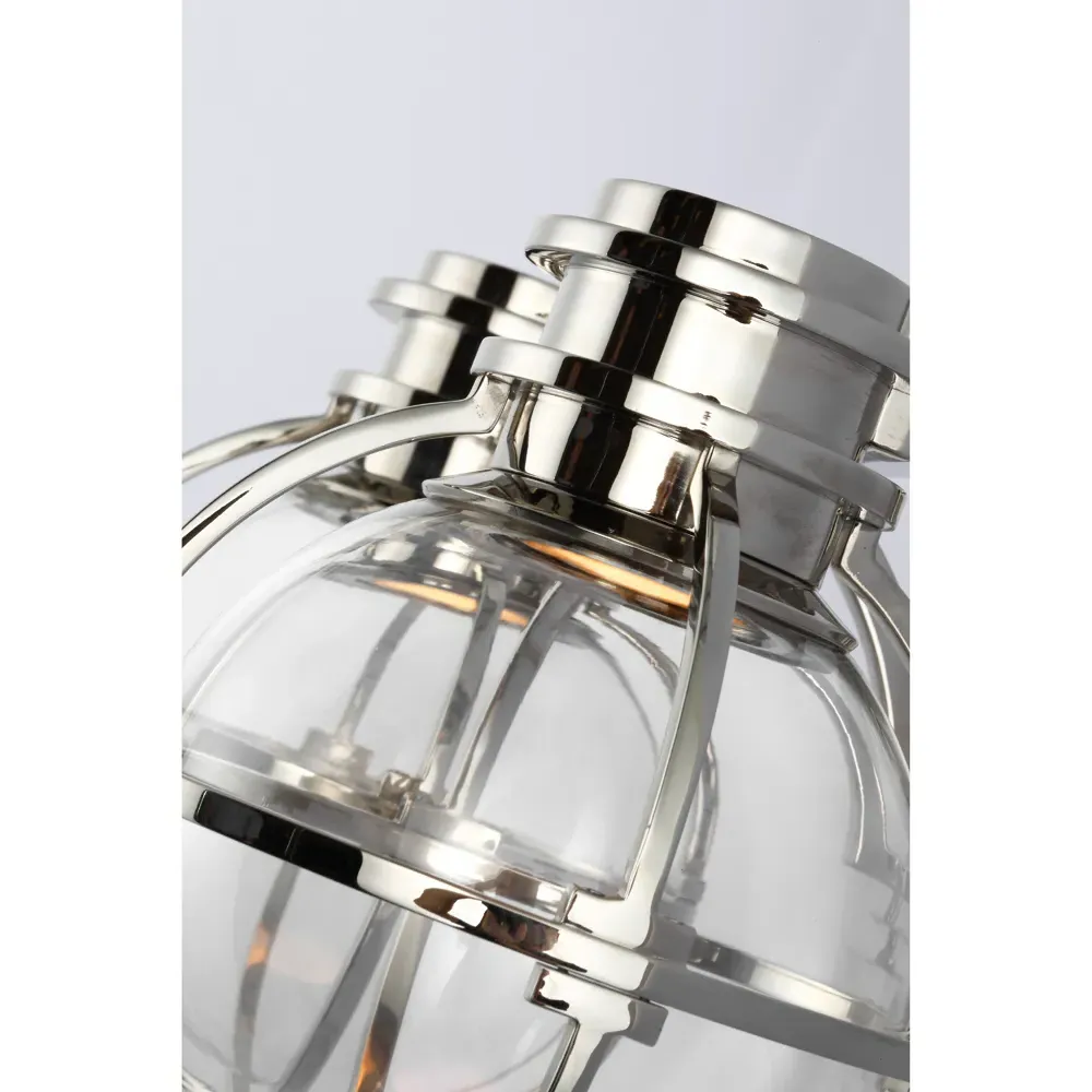 Gracie Double Sconce - Polished Nickel, Metal