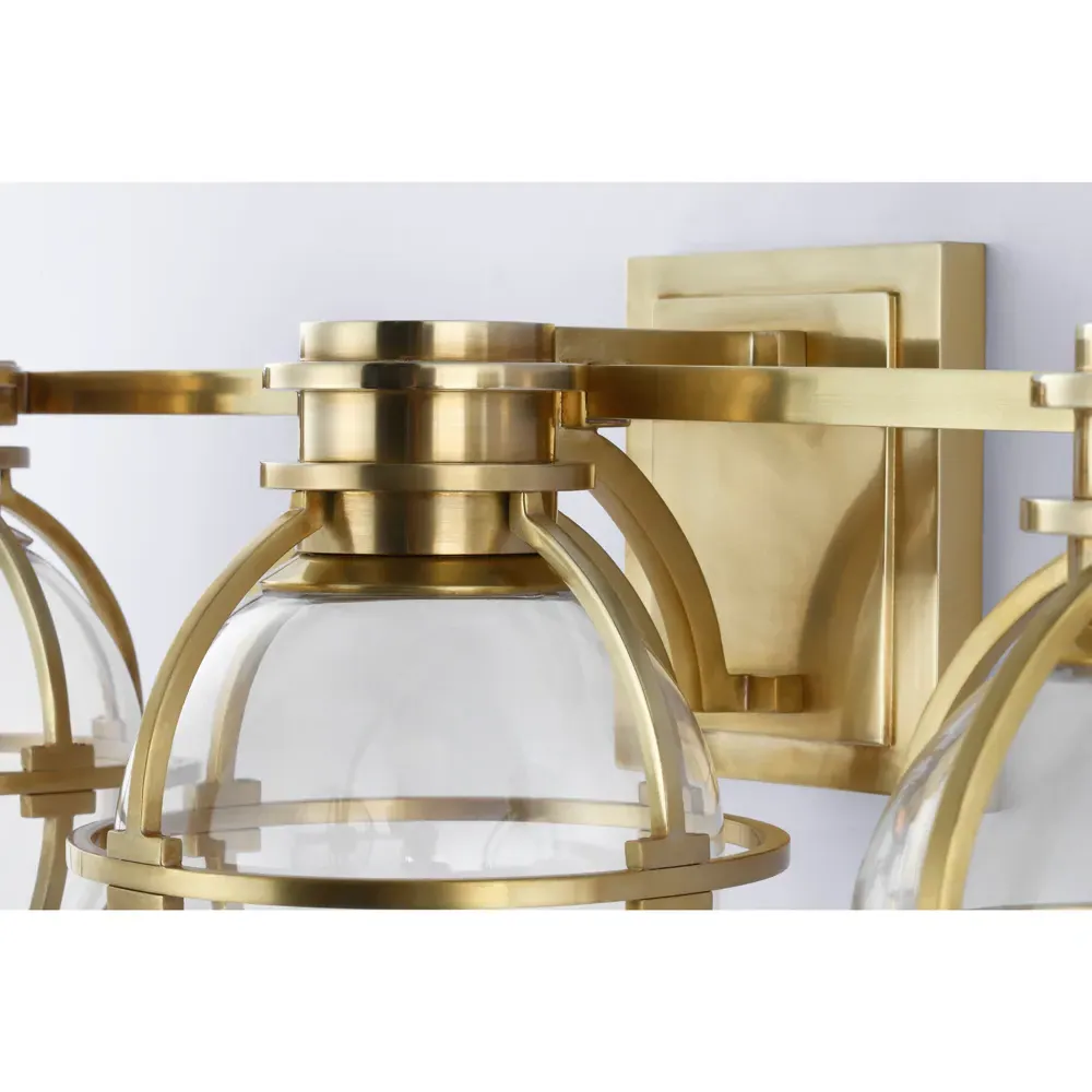 Gracie Triple Sconce - Antique Burnished Brass, Metal