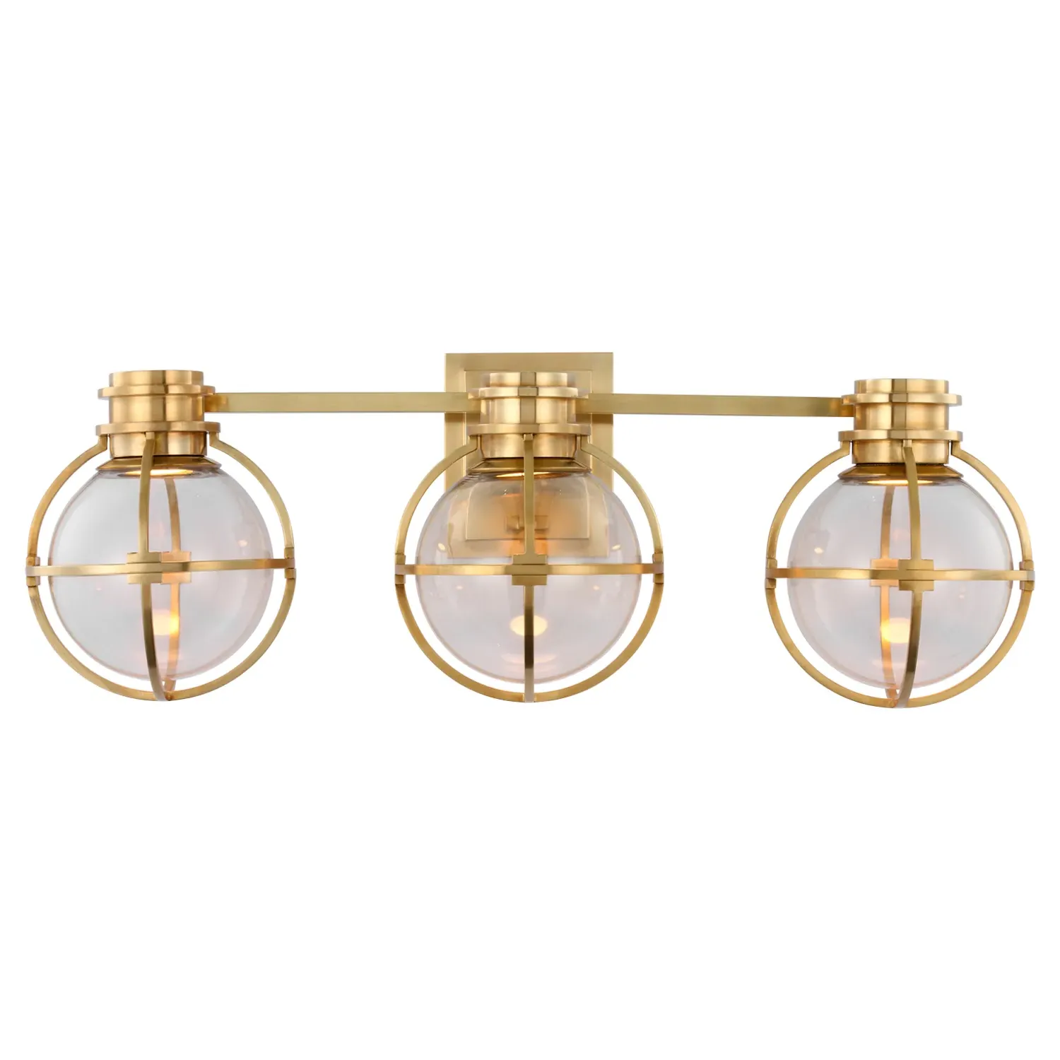 Gracie Triple Sconce - Antique Burnished Brass, Metal