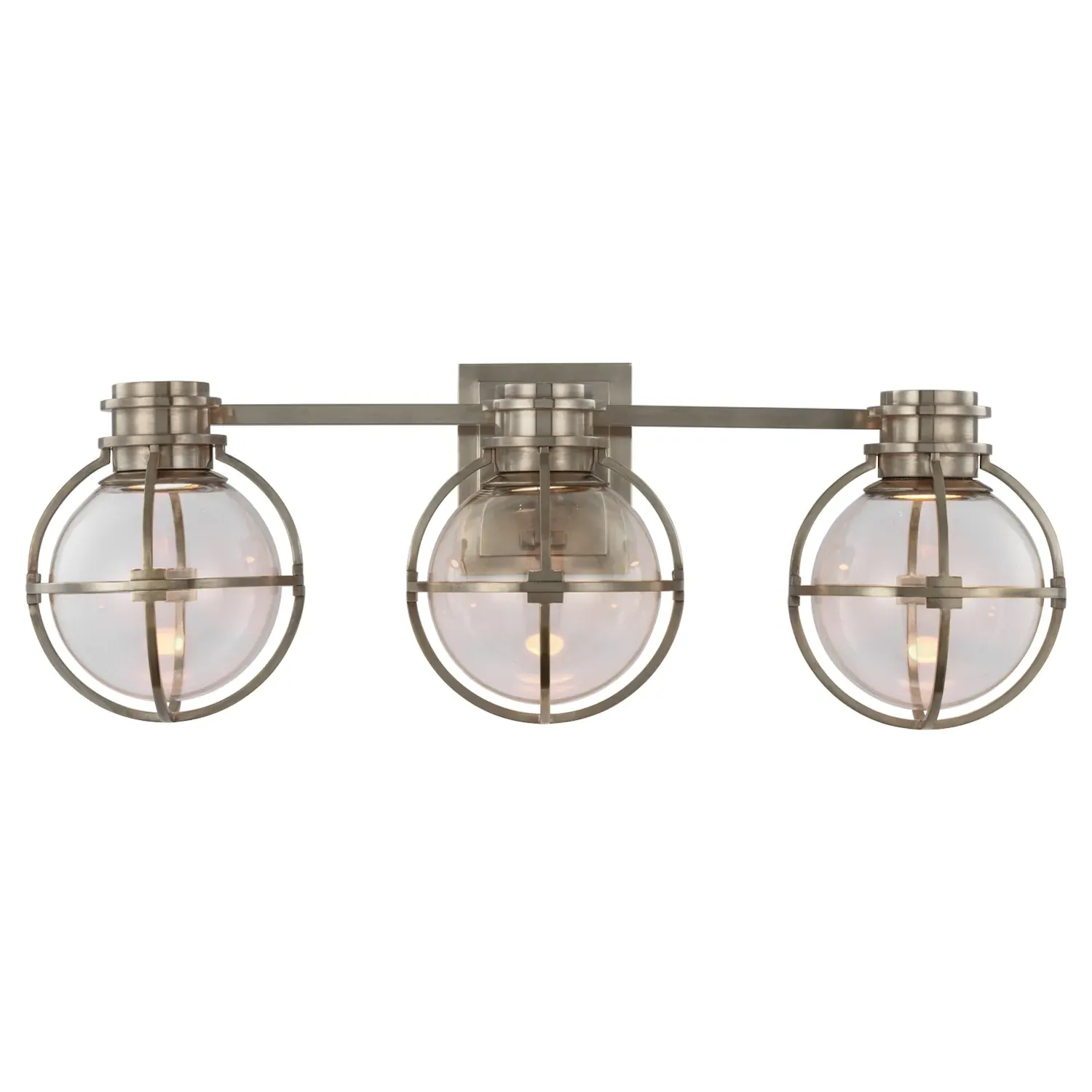 Gracie Triple Sconce - Antique Nickel, Metal