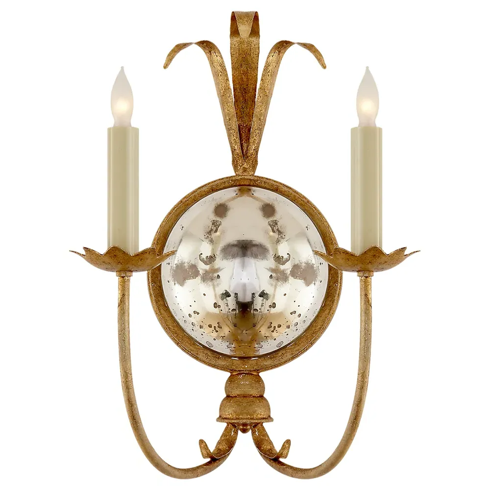 Gramercy Double Sconce - Gilded Iron image