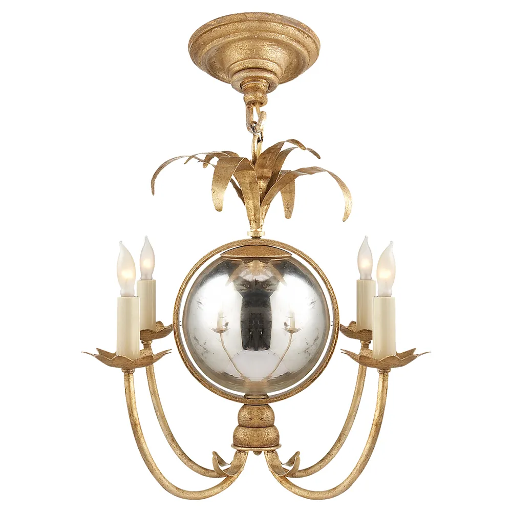 Gramercy Mini Chandelier - Gilded Iron