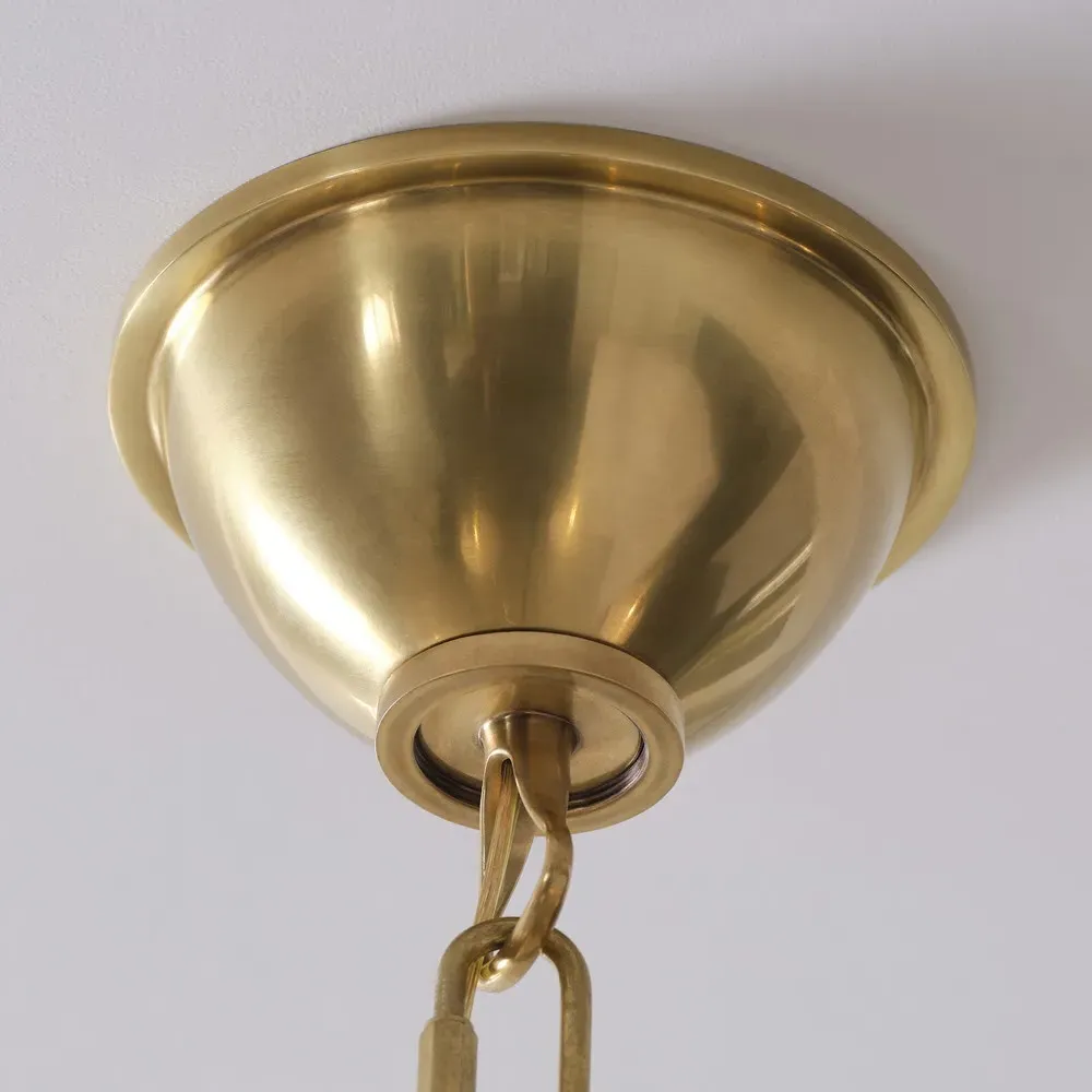 Griffin Grande Tail Chandelier - Antique Brass, Brass