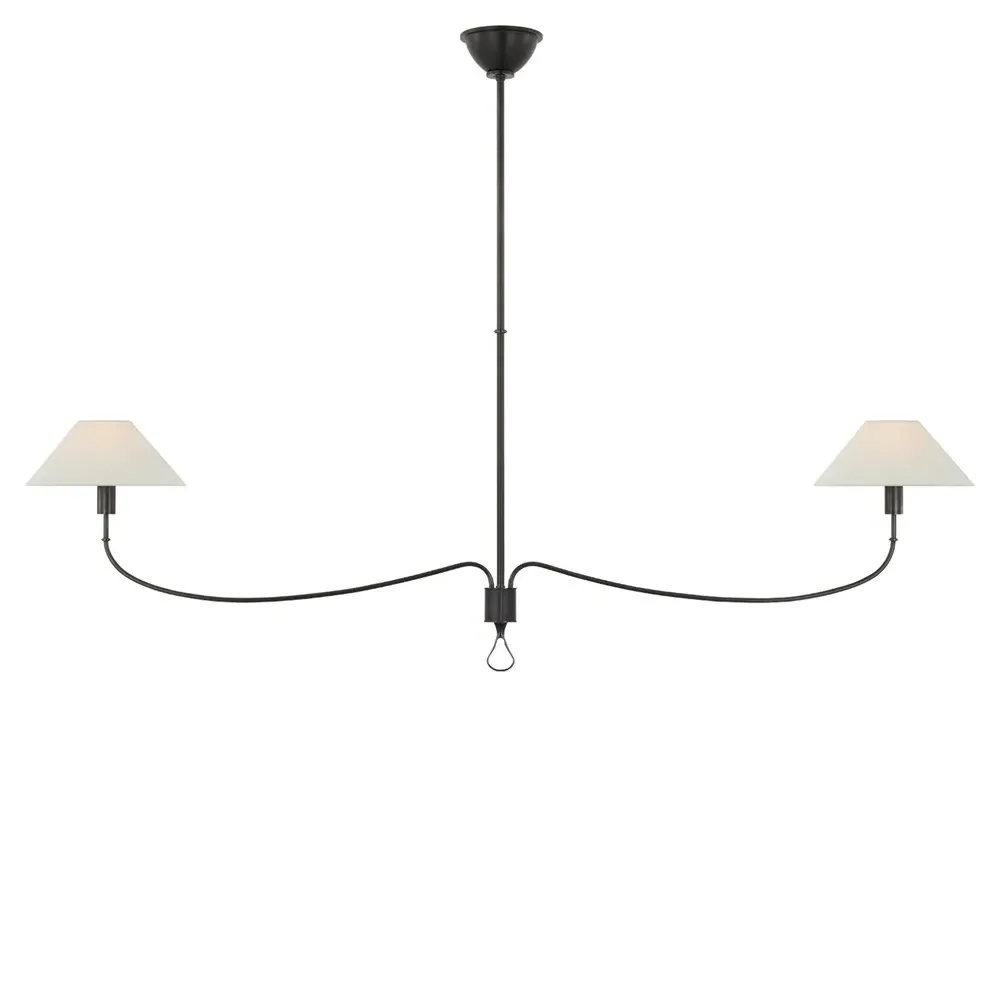 Griffin Linear Chandelier - Bronze, Brass