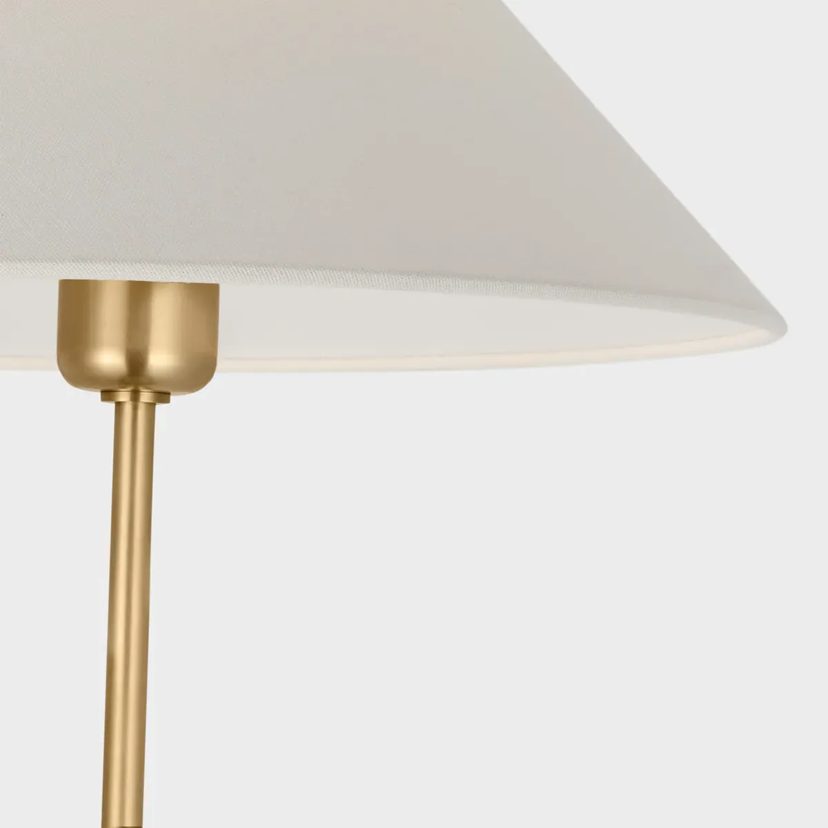 Hackney Cordless Bridge Arm Floor Lamp - Antique Brass, Metal