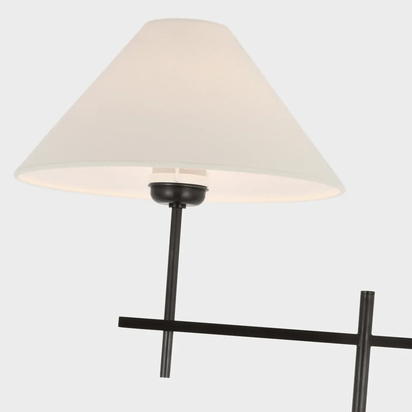 Hackney Cordless Bridge Arm Floor Lamp - Bronze, Metal