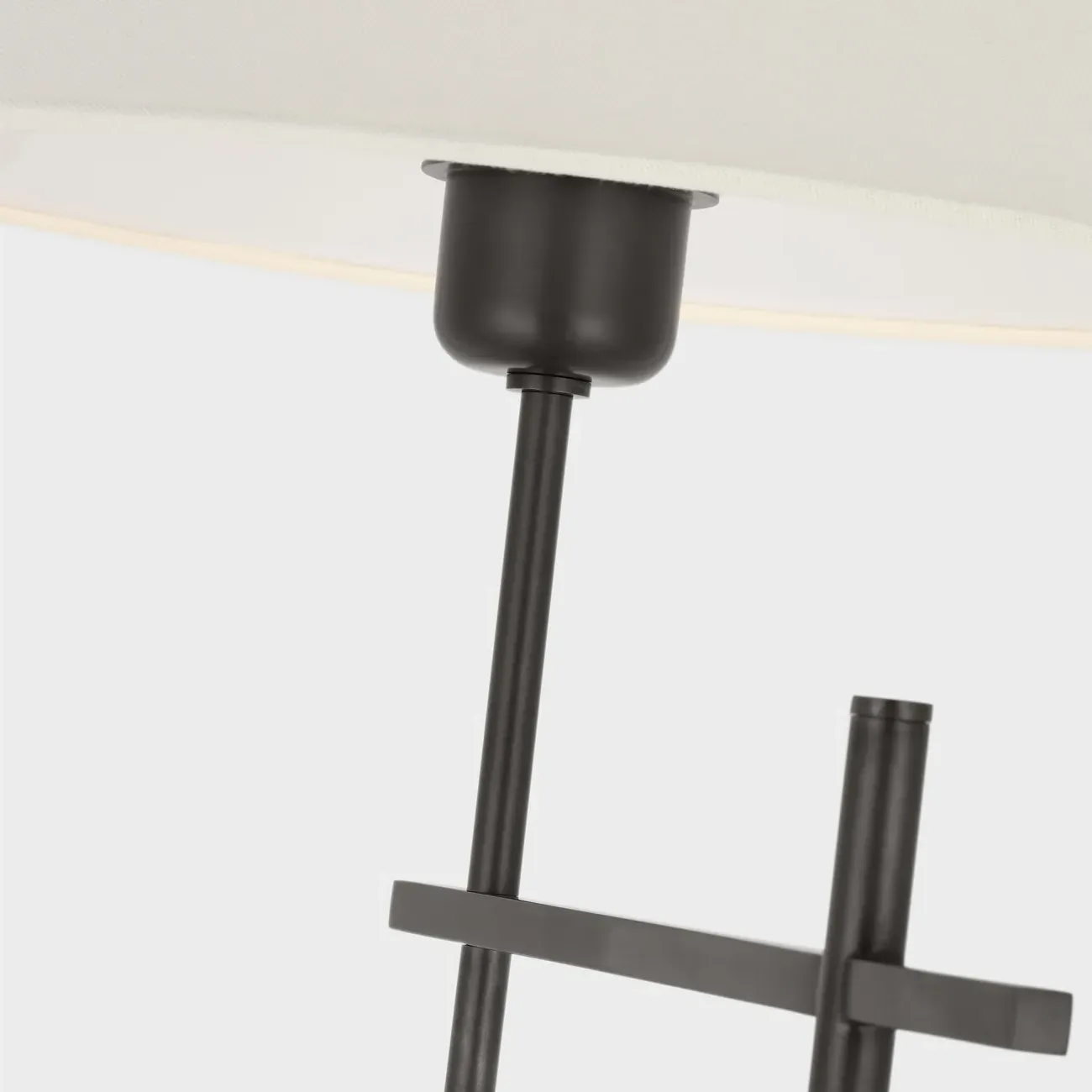 Hackney Cordless Bridge Arm Floor Lamp - Bronze, Metal