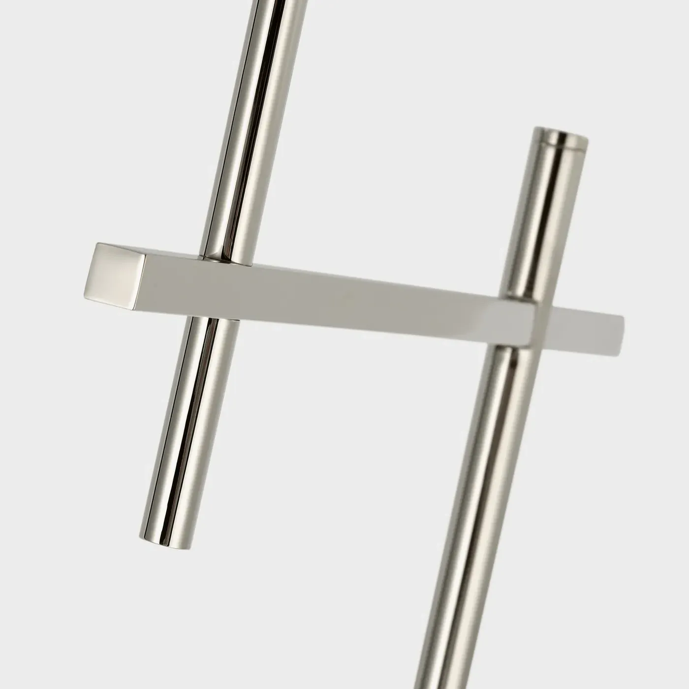 Hackney Cordless Bridge Arm Floor Lamp - Polished Nickel, Metal