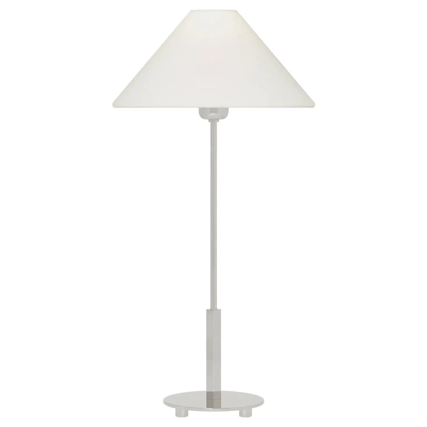 Hackney Cordless Buffet Table Lamp - Polished Nickel, Metal