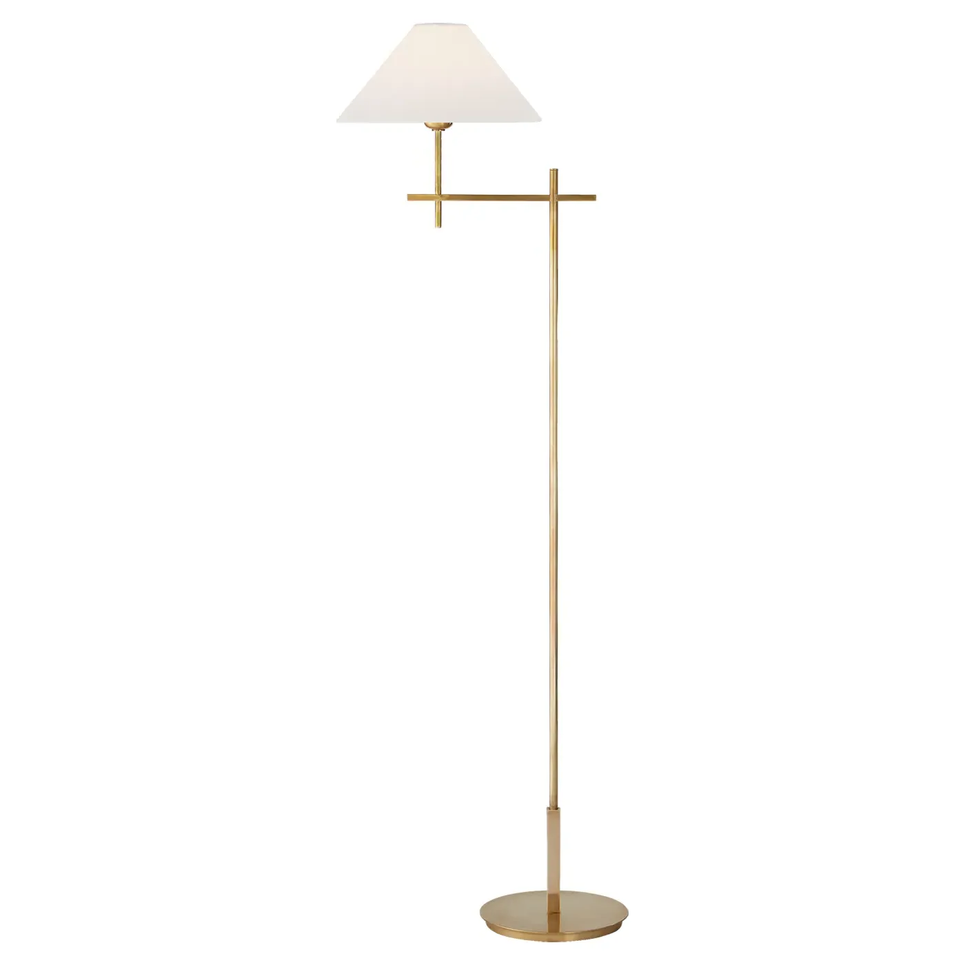 Hackney Floor Lamp - Antique Brass, Metal