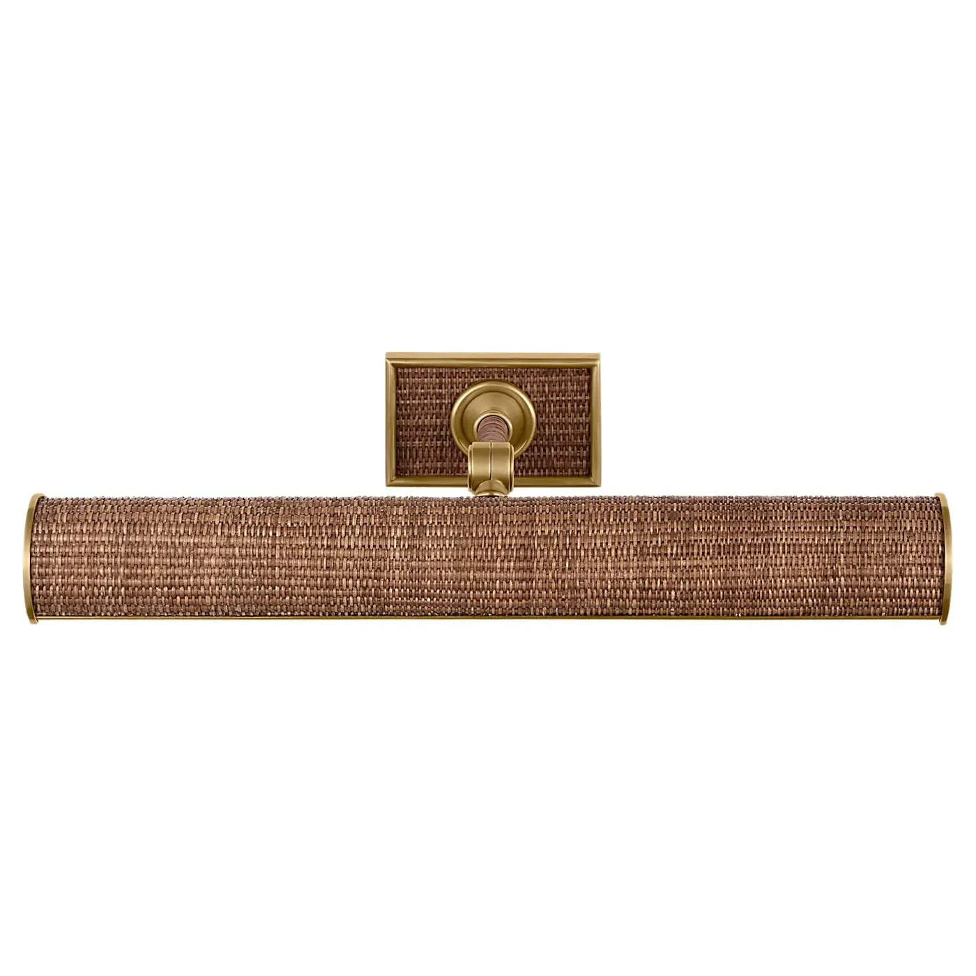 Halwell Single Arm Picture Light Sconce - Natural, Rattan