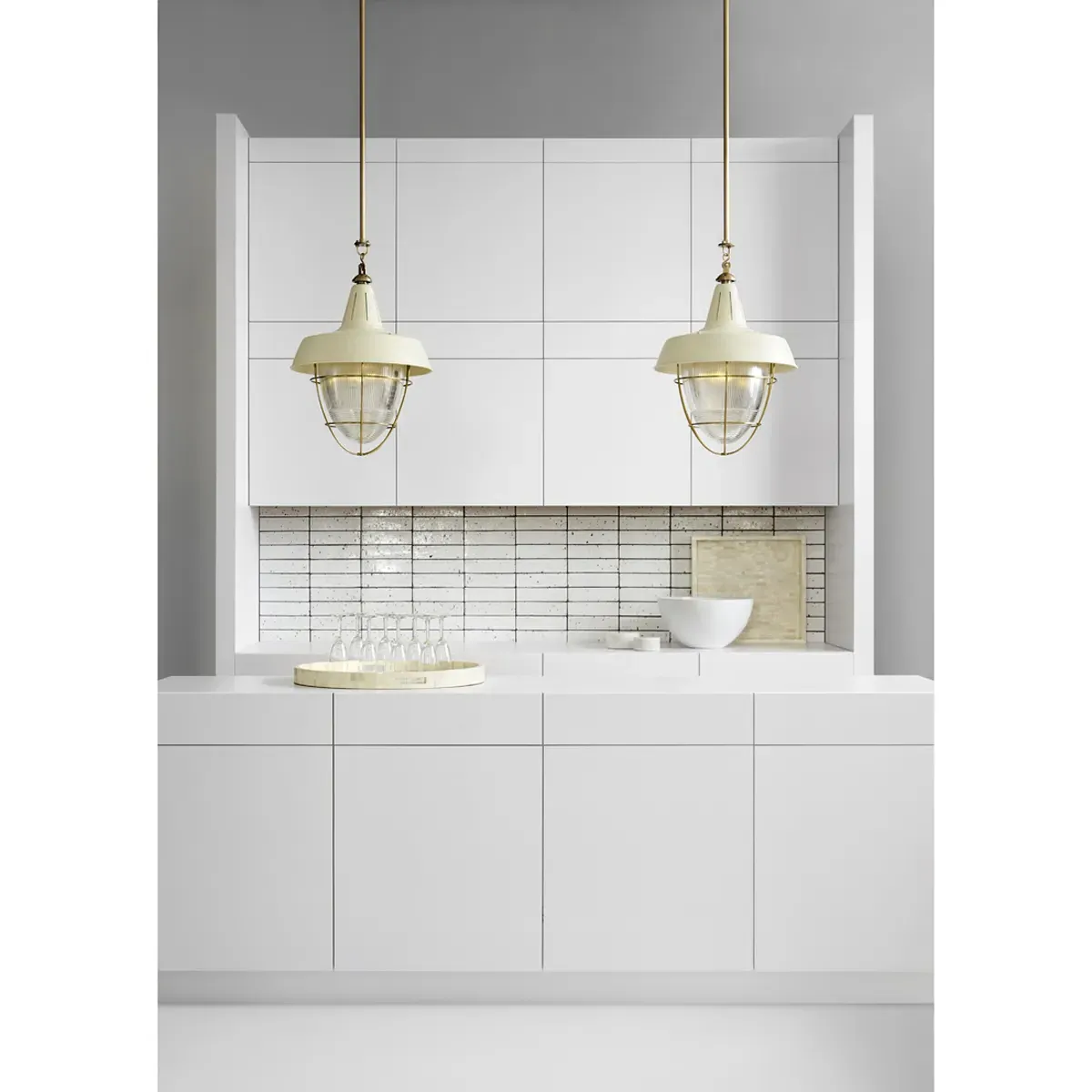 Henry Industrial Loft Hanging Light - Antique Brass, Metal