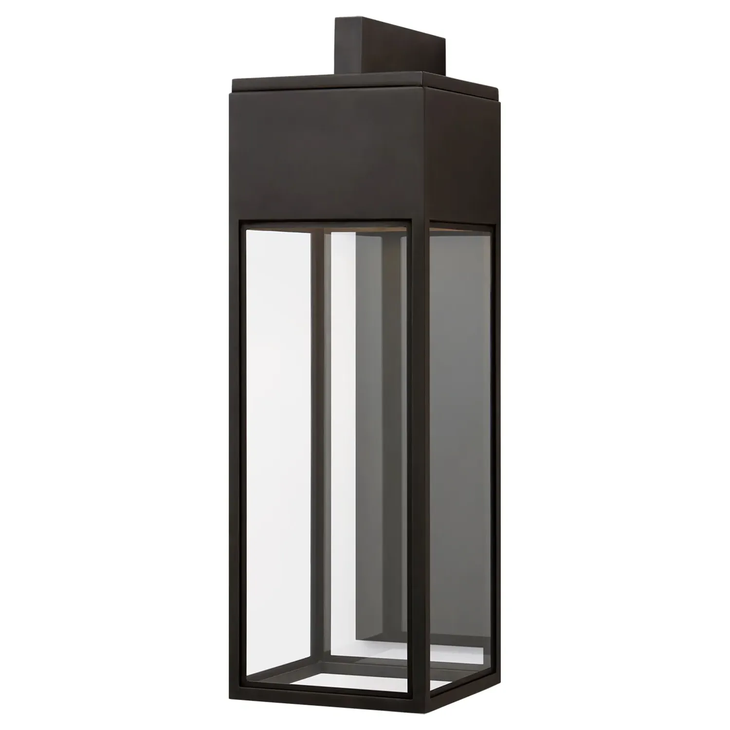 Irvine Large Bracketed Wall Lantern - Bronze, Glass