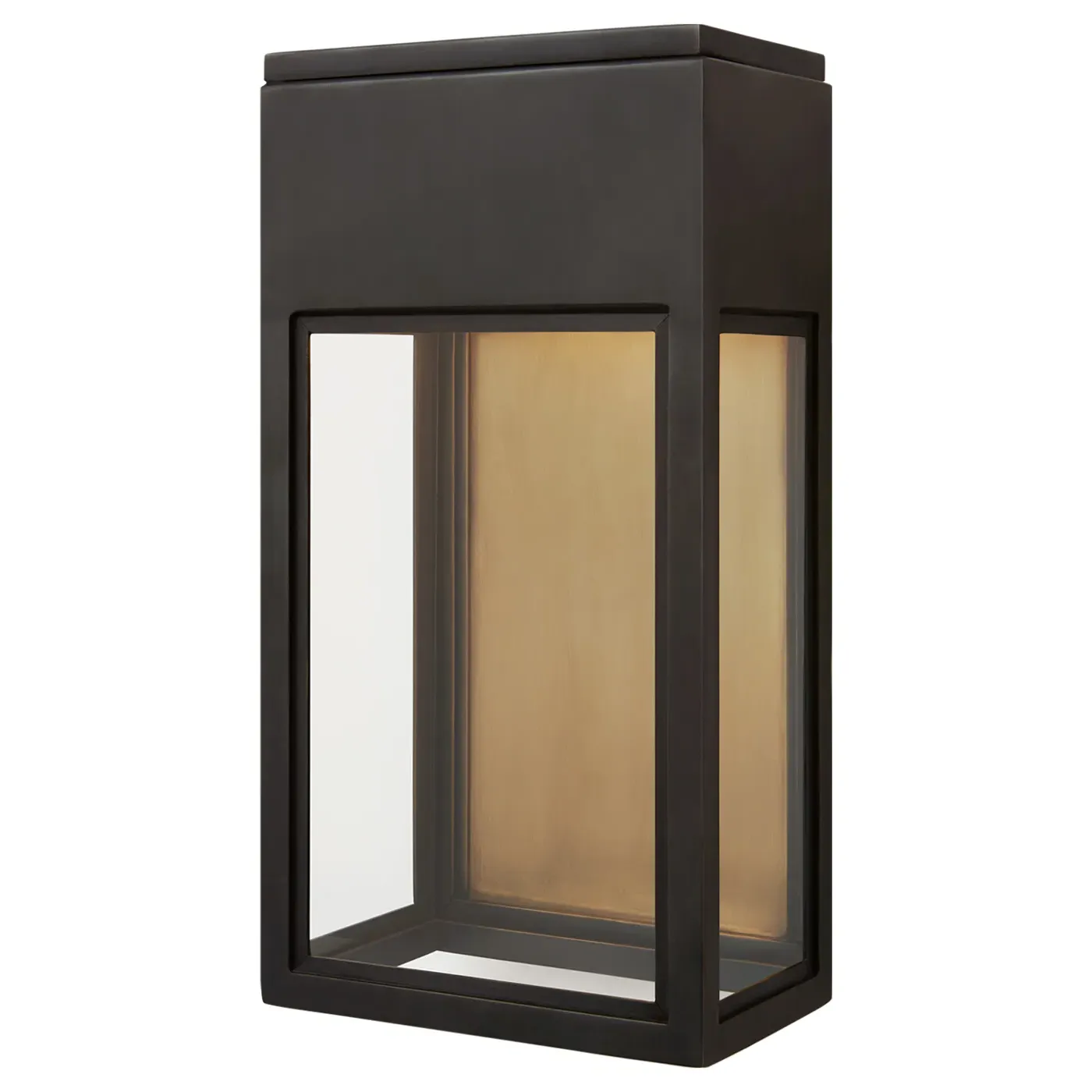 Irvine Small 3/4 Wall Lantern - Bronze, Glass image