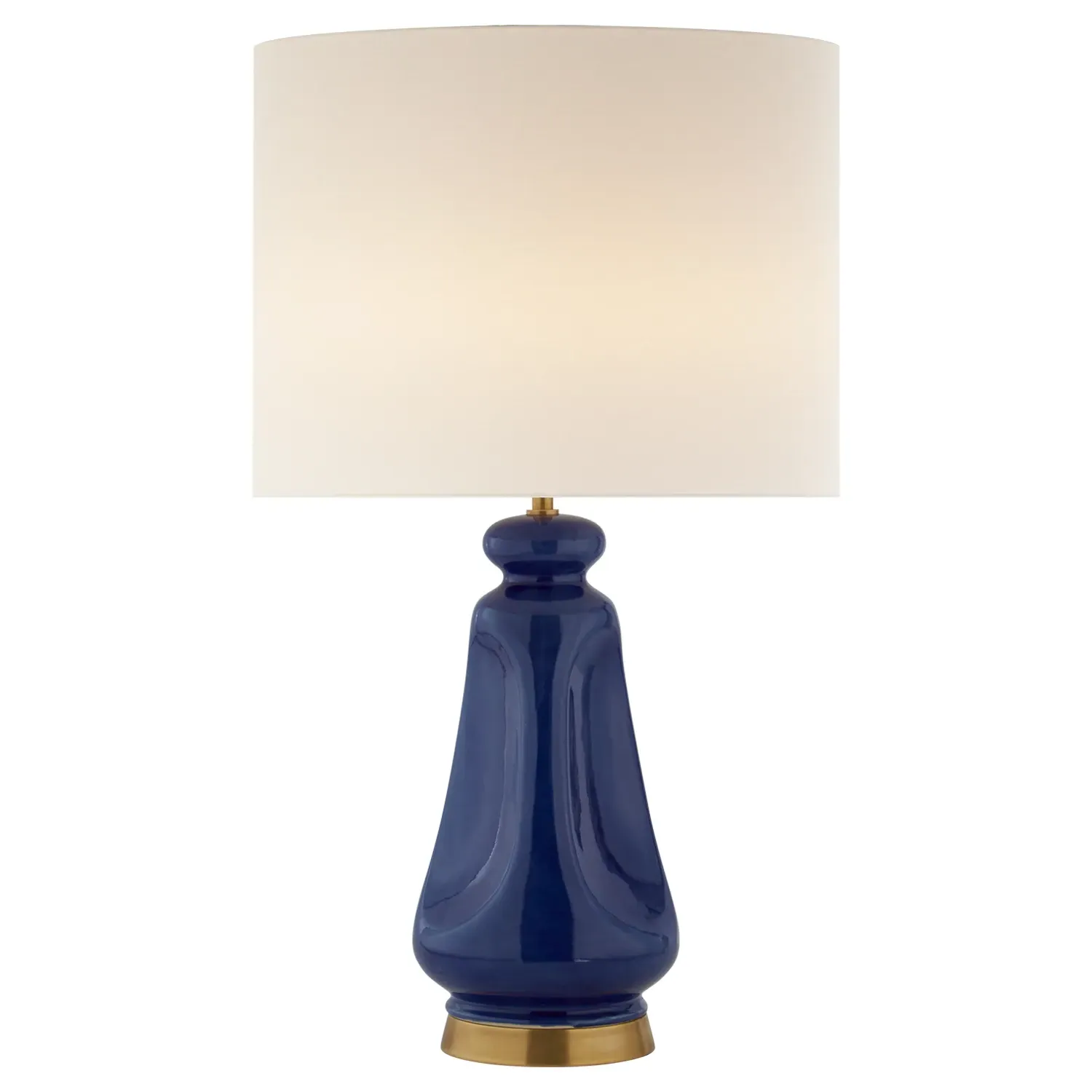 Kapila Round Table Lamp - Blue Celadon, Linen image