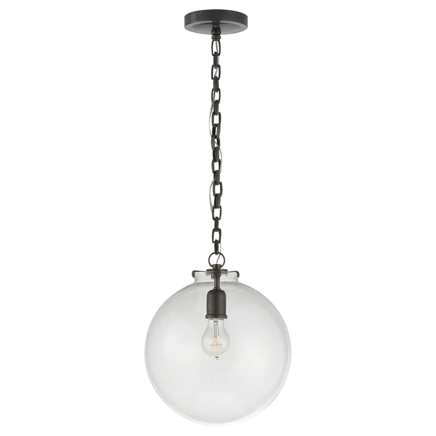 Katie Globe Pendant - Bronze, Metal