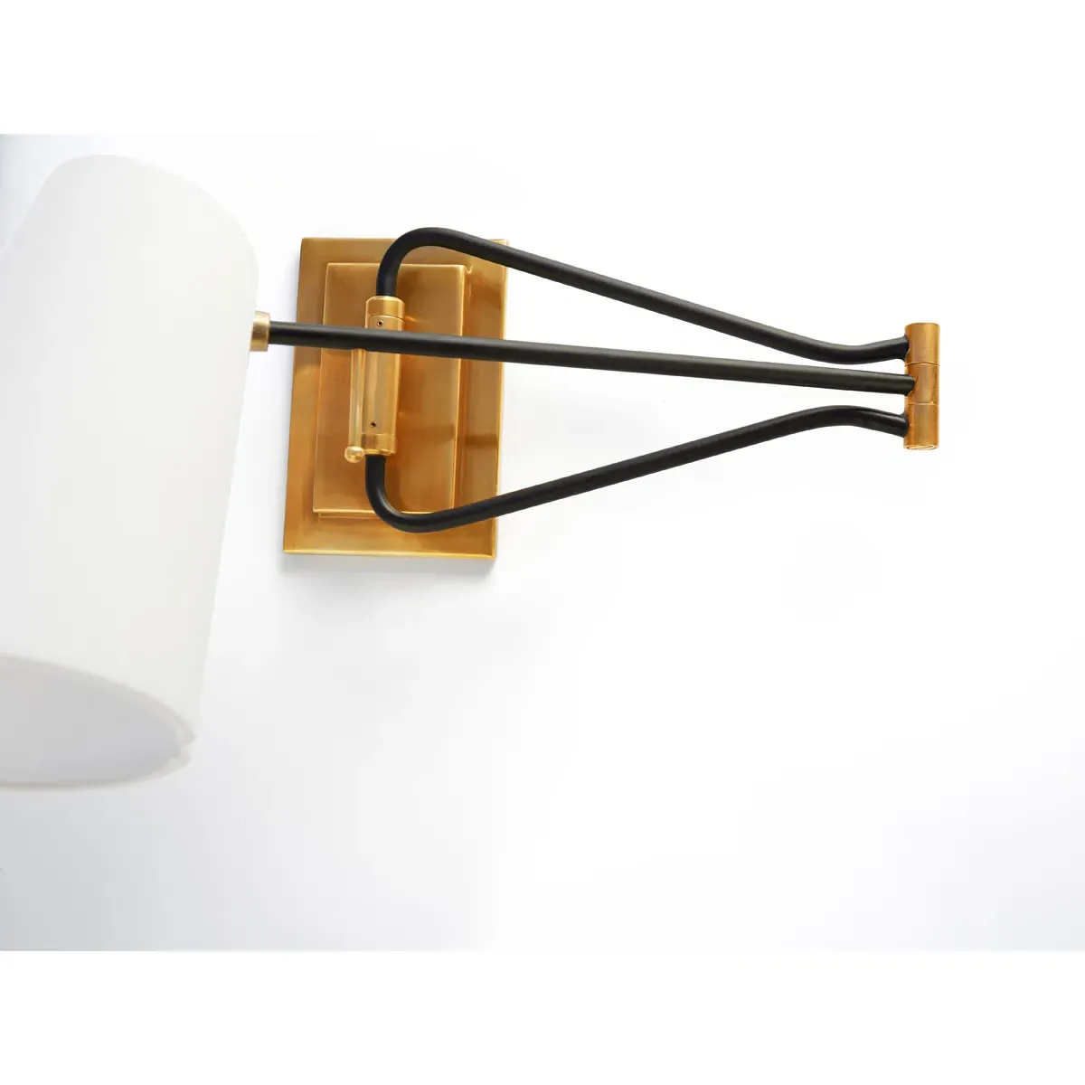 Keil Swing Arm Wall Sconce - Antique Brass, Metal