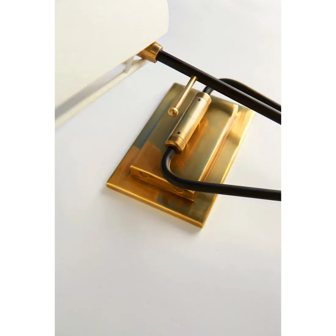 Keil Swing Arm Wall Sconce - Antique Brass, Metal