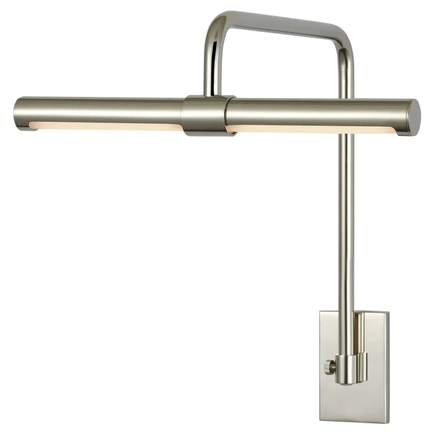 Kidd Single Arm Picture Light Sconce - Polished Nickel