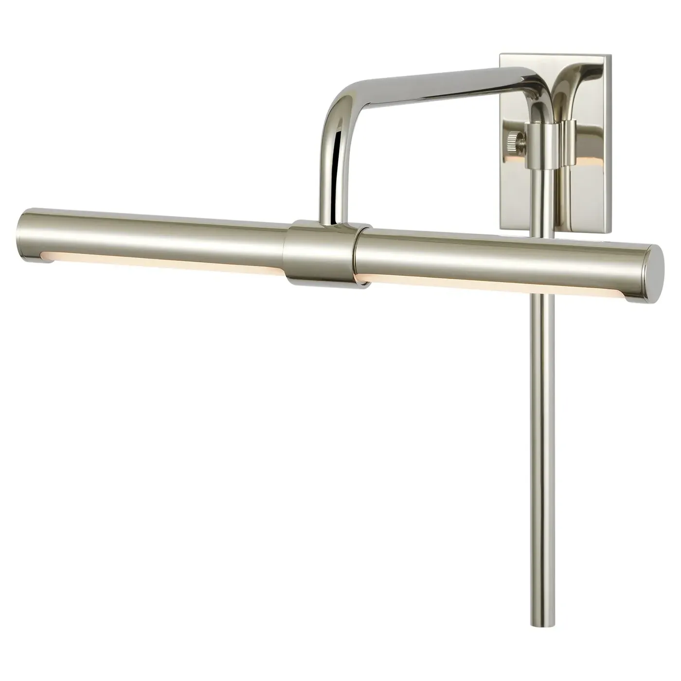 Kidd Single Arm Picture Light Sconce - Polished Nickel
