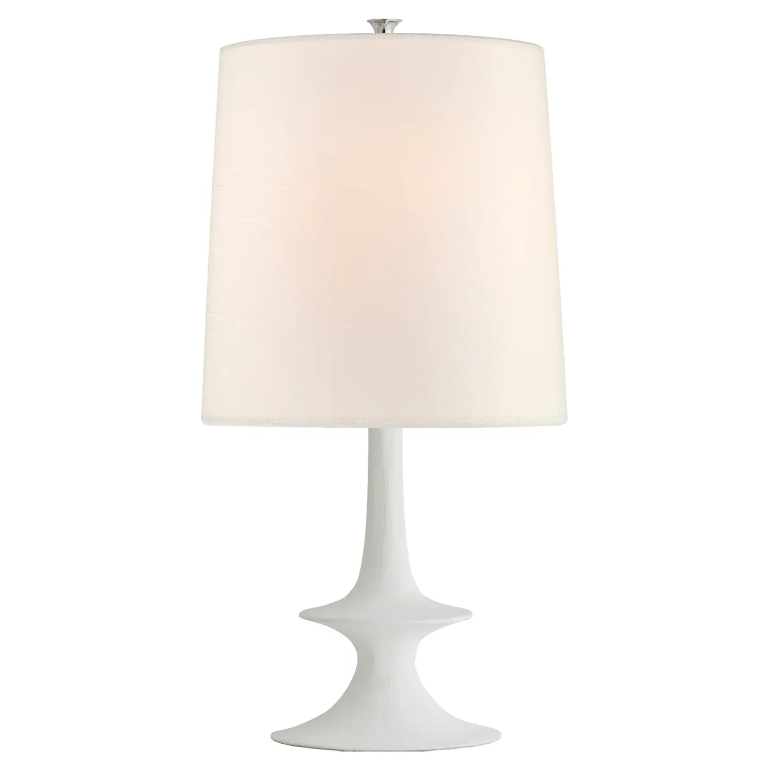 Lakmos Mid Century Table Lamp - Plaster White, Metal image