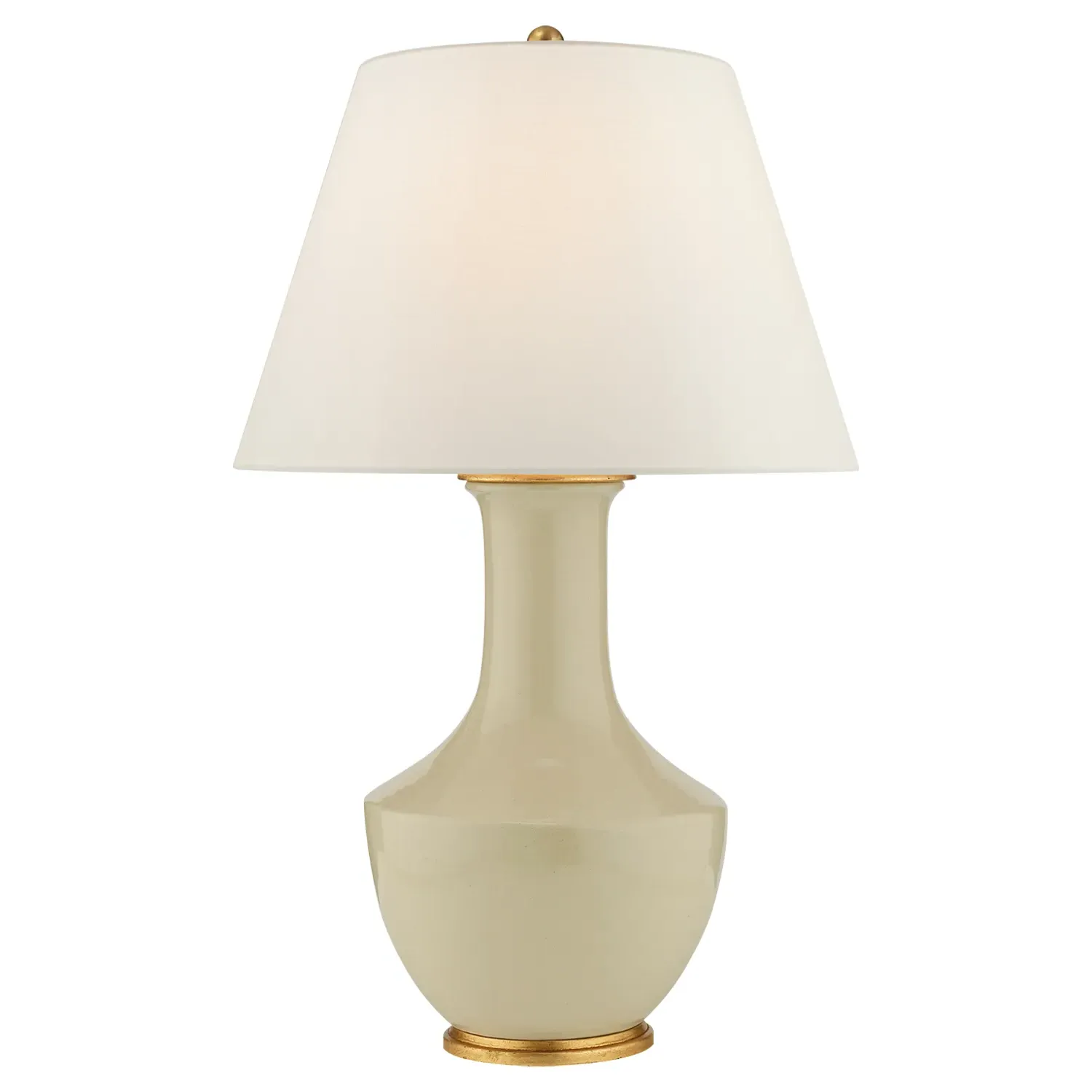 Lambay Cordless Round Table Lamp - Coconut, Ceramic