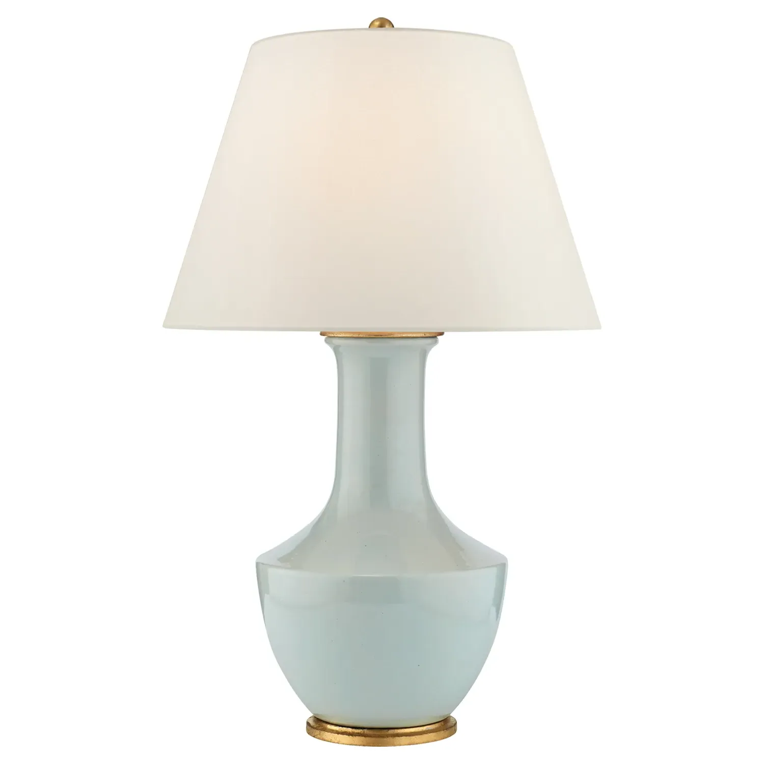 Lambay Round Table Lamp - Ice Blue, Ceramic image